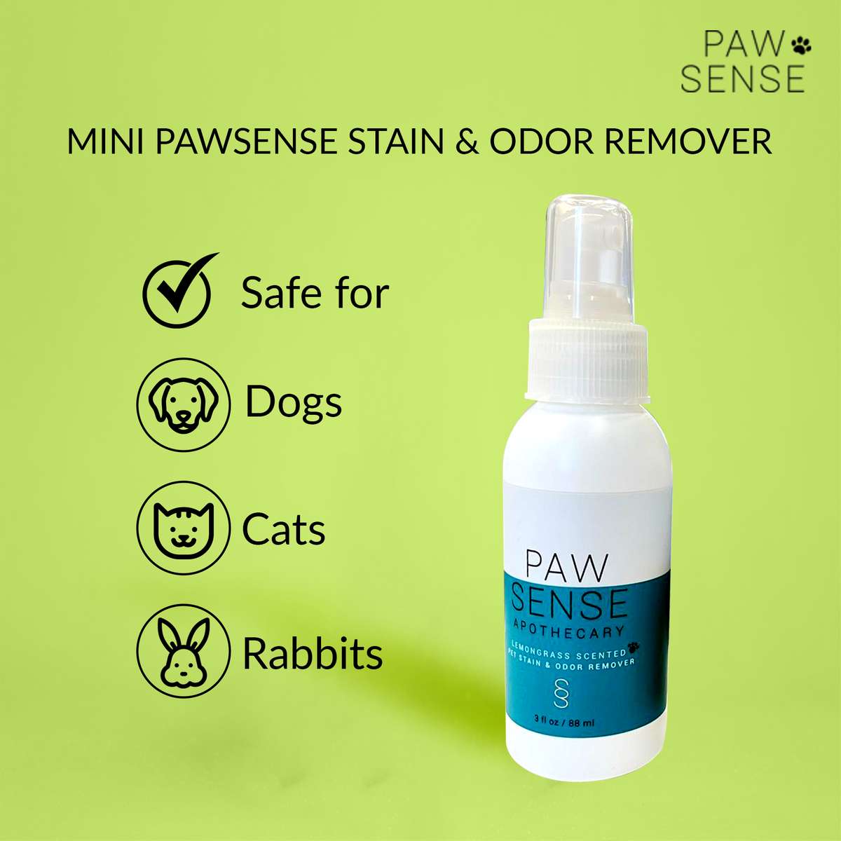 MINI Lemongrass Stain & Odor Remover Paw Sense